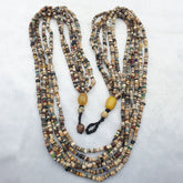 Authentic Ancient Islamic Roman Era Beads 6 Strands extra Long Necklace #NC 135